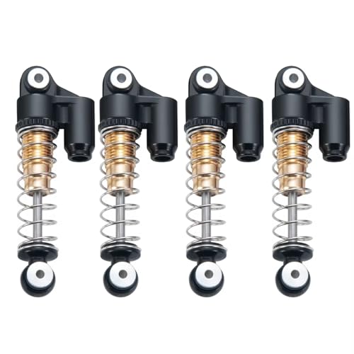 JYYTERD Kompatibel Mit Axial Für SCX24 Für Deadbolt Für Gladiator 1/24 RC Crawler Autoteile 4PCS Aluminium Stoßdämpfer Dämpfer 31mm RC Stoßdämpfer(Silver) von hjuink