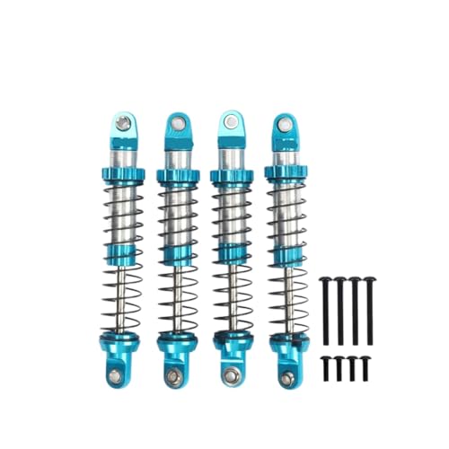 JYYTERD Kompatibel Mit Axial UTB18 1/18 RC-Automodifikationszubehörteilen Aluminium Stoßdämpfer Vorne Und Hinten, Ölgefüllter Typ RC Stoßdämpfer(Blue) von hjuink