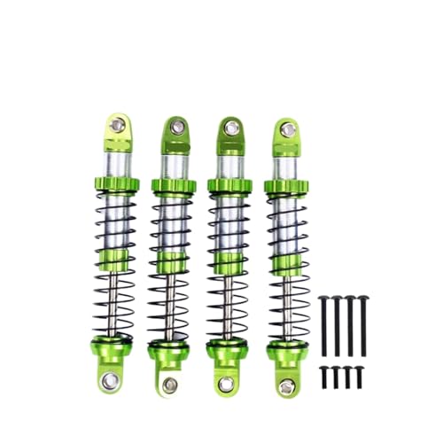 JYYTERD Kompatibel Mit Axial UTB18 1/18 RC-Automodifikationszubehörteilen Aluminium Stoßdämpfer Vorne Und Hinten, Ölgefüllter Typ RC Stoßdämpfer(Green) von hjuink