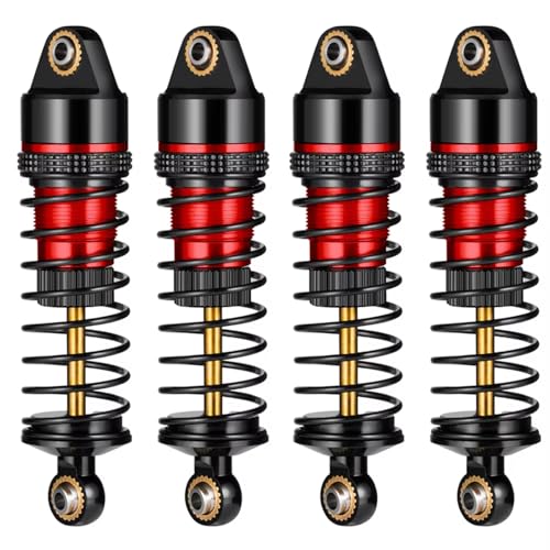 JYYTERD Kompatibel Mit Granite Für Grom Für Typhon 1/14 1/18 RC-Autozubehör Stoßdämpfer Vorne Und Hinten Ölgewinde Für Federdämpfer RC Stoßdämpfer(Red) von hjuink