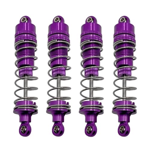 JYYTERD Kompatibel Mit HB R1001 Für Bronco R1002 R1003 RC-Auto-Upgrade-Teile Zubehör 4 Stück Metallöl-Stoßdämpferdämpfer RC Stoßdämpfer(Purple) von hjuink