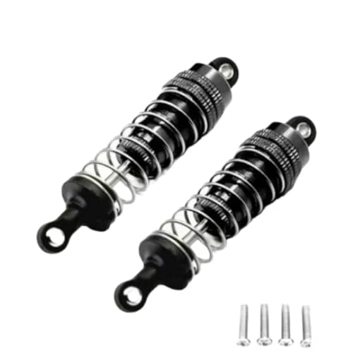 JYYTERD Kompatibel Mit HBX 16889 16889A 16890 16890A SG1601 SG1602 1/16 RC Auto Upgrade Teile Zubehör 2 Stück Metall Stoßdämpfer Dämpfer RC Stoßdämpfer(Black) von hjuink