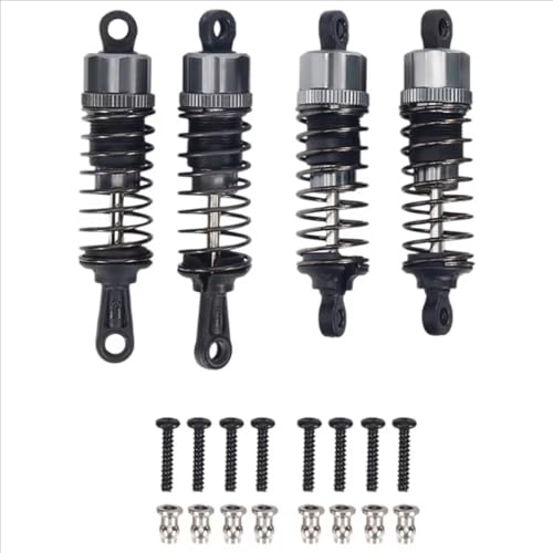 JYYTERD Kompatibel Mit HBX Für HAIBOXING 901 901A 903 903A 905 905A 1/12 RC Auto Upgrades Ersatzteile Zubehör 4 Stück Metall Stoßdämpfer RC Stoßdämpfer von hjuink