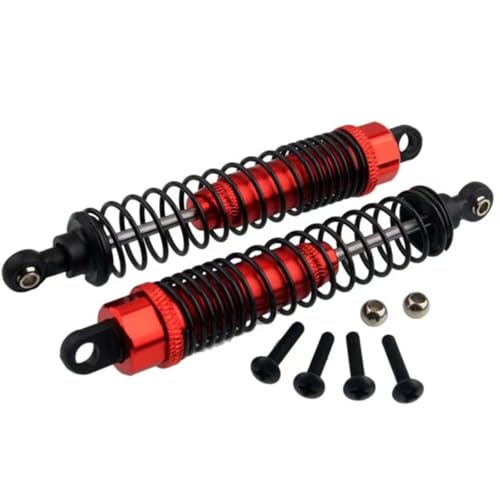 JYYTERD Kompatibel Mit HPI BMT0006 1/10 Rc Auto-Upgrade-Modifikation Ersatzzubehör Teile 2 Stück Alaun-Stoßdämpfer RC Stoßdämpfer(Red) von hjuink