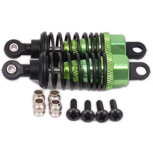JYYTERD Kompatibel Mit HPI RS4 114435 RS4006 1/10 RC-Autozubehörteilen, 68 Mm Langer, Verstellbarer Stoßdämpfer Mit Ölfüllung RC Stoßdämpfer(Green) von hjuink