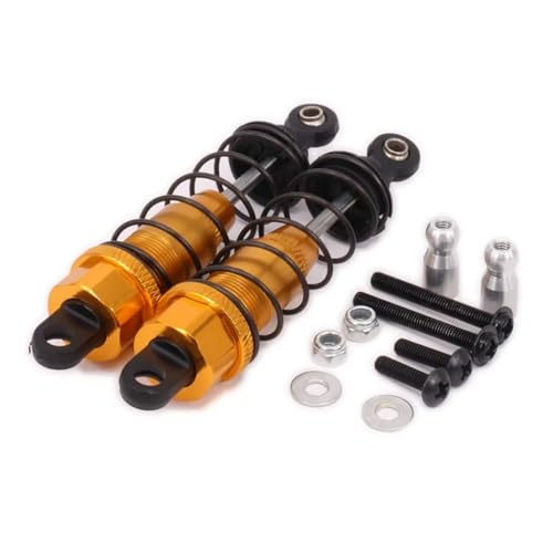 JYYTERD Kompatibel Mit HPI WR8 Für Flux 101212 107888 1/10 RC-Auto-Upgrade-Zubehörteile Stoßdämpferdämpfer Ölgefüllter Typ 85MM RC Stoßdämpfer(Yellow) von hjuink