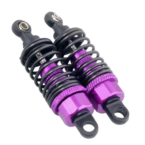 JYYTERD Kompatibel Mit HSP 102004 122004 1/10 RC-Auto-Upgrade-Zubehörteile, 2 Stück Aluminium-Aolly-Metall-Stoßdämpfer, 68 Mm, 02002 02175 RC Stoßdämpfer(Purple) von hjuink