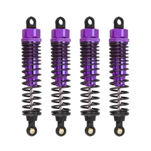 JYYTERD Kompatibel Mit HSP 106004 1/10 Rc Für Buggy Truck Auto-Tuning-Teile Zubehör Metall-Stoßdämpfer Dämpfer 98 Mm 06038 06062 RC Stoßdämpfer(Purple,4psc) von hjuink