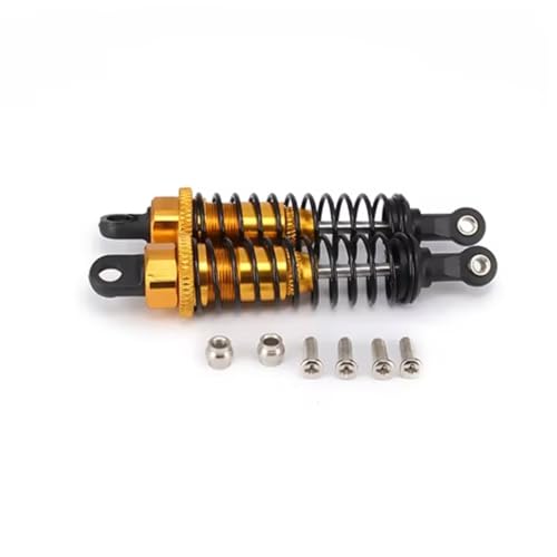 JYYTERD Kompatibel Mit Himoto E18 1/18 RC-Auto-LKW Für Buggy-Upgrade-Zubehörteile, 2 Stück Stoßdämpferdämpfer, 70 Mm RC Stoßdämpfer(Yellow) von hjuink