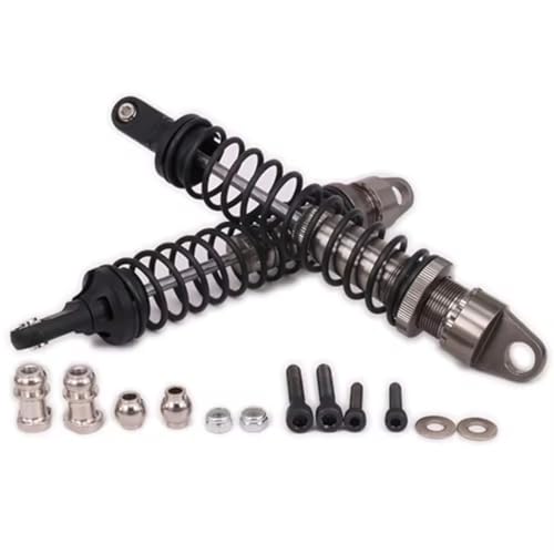 JYYTERD Kompatibel Mit Hpi Für HSP 50003 1/5 Rc Autoteile Zubehör Aluminium 195mm Legierung Öl Gefüllt Typ Stoßdämpfer Dämpfer RC Stoßdämpfer(Black) von hjuink