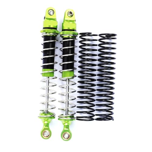 JYYTERD Kompatibel Mit Losi Für Baja 1/10 RC Auto Upgrdes Modifikation Teil Zubehör Aluminiumlegierung Hinteren Stoßdämpfer RC Stoßdämpfer(Green) von hjuink