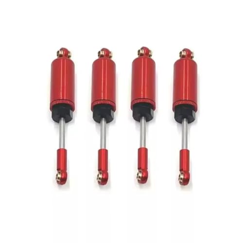 JYYTERD Kompatibel Mit MJX 14209 14210 1/14 RC-Auto-Upgrade-Teile Zubehör Metall Vorne Hinten Hydraulischer Stoßdämpfer RC Stoßdämpfer(Red) von hjuink