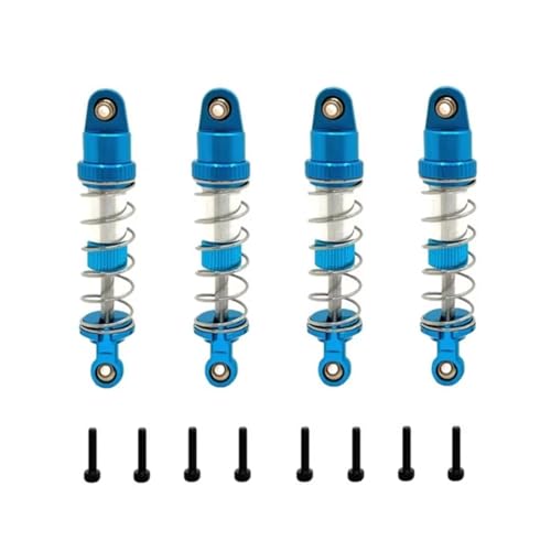 JYYTERD Kompatibel Mit MJX Für Hyper Go 14209 14210 14211 16207 16208 16209 RC-Auto-Upgrade-Teile Zubehör 4-teiliger Ölstoßdämpferdämpfer RC Stoßdämpfer(Blue) von hjuink