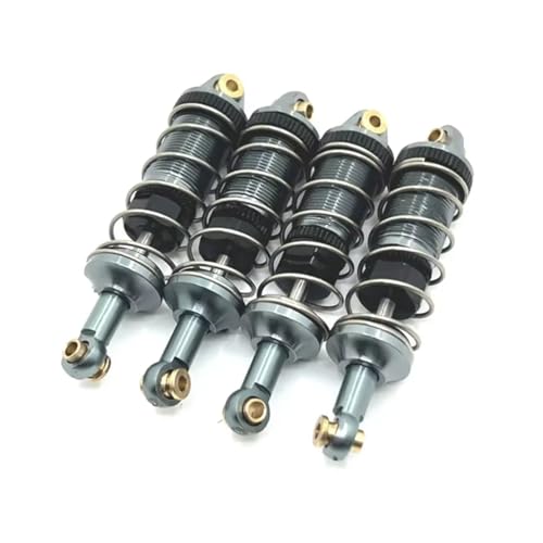 JYYTERD Kompatibel Mit MJX Für Hyper Go 14301 14303 14302 1/14 RC-Auto-Upgrade-Zubehörteile 4-teilig Ölhydraulischer Stoßdämpfer RC Stoßdämpfer(Gray) von hjuink