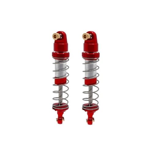 JYYTERD Kompatibel Mit MJX Für Hyper Go H12Y H12Y+ 1/12 RC Crawler Auto Upgrade Teile Zubehör 2 Stück Metall Öl Stoßdämpfer Dämpfer RC Stoßdämpfer(Red) von hjuink
