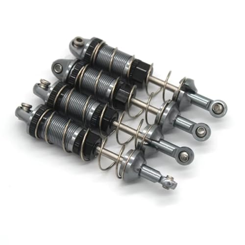 JYYTERD Kompatibel Mit MJX Hforyper Go 16207 16208 16209 16210 H16BM H16 H16PL 1/16 RC Auto Metallteile Vorne Und Hintere Stoßdämpfer RC Stoßdämpfer(Gray) von hjuink