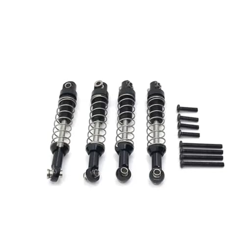 JYYTERD Kompatibel Mit MN D90 D91 MN45 MN96 MN99 Für MN99S RC-Autoteile Stoßdämpfer Aus Aluminiumlegierung Mit Extender-Hard-Kits RC Stoßdämpfer(Black) von hjuink
