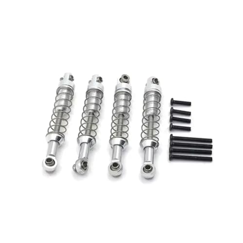 JYYTERD Kompatibel Mit MN D90 D91 MN45 MN96 MN99 Für MN99S RC-Autoteile Stoßdämpfer Aus Aluminiumlegierung Mit Extender-Hard-Kits RC Stoßdämpfer(Silver) von hjuink
