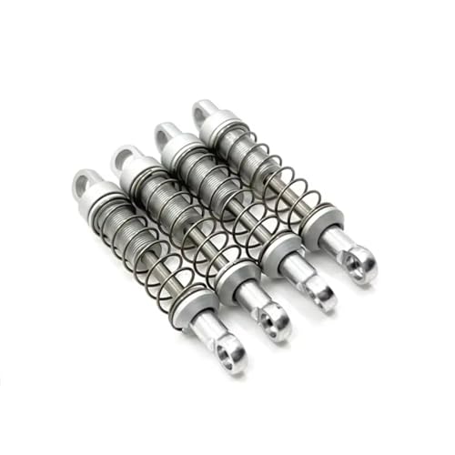 JYYTERD Kompatibel Mit MN Für MN168 Für MN78 1/12 RC-Autozubehörteile Metall-Upgrade Vorne Hinten Extern Für Federstoßdämpfer RC Stoßdämpfer(Silver) von hjuink