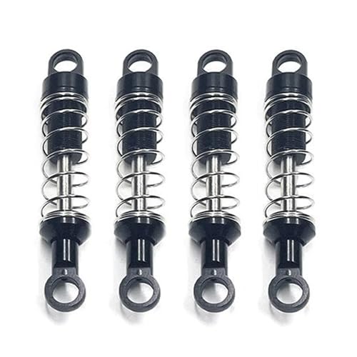 JYYTERD Kompatibel Mit MN Für MN78 Für MN168 1/12 RC-Autoteile Zubehör Metall Nicht Hydraulisch Extern Für Federstoßdämpfersatz RC Stoßdämpfer(Black) von hjuink