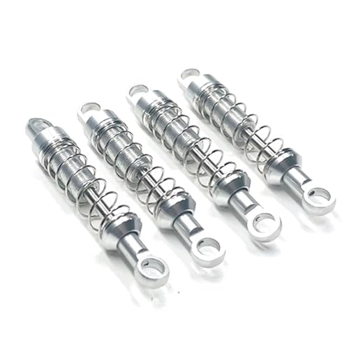 JYYTERD Kompatibel Mit MN Für MN78 Für MN168 1/12 RC-Autoteile Zubehör Metall Nicht Hydraulisch Extern Für Federstoßdämpfersatz RC Stoßdämpfer(Silver) von hjuink
