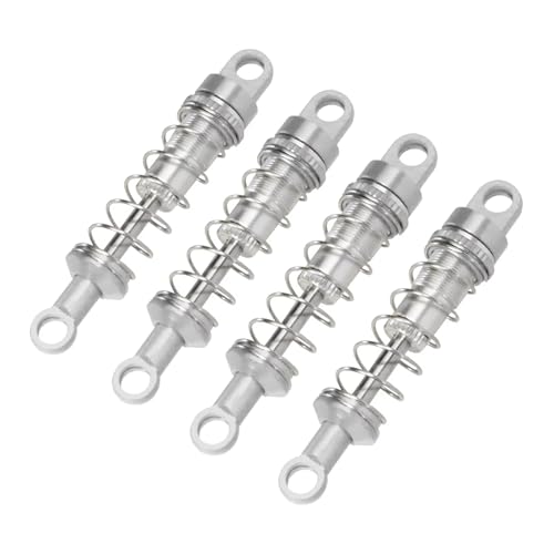 JYYTERD Kompatibel Mit MN Für MN78 Für MN82 Für MN168 RC-Auto-Upgrade-Teile Zubehör 60 Mm Ölgefüllter Metall-Stoßdämpfer RC Stoßdämpfer(Silver) von hjuink