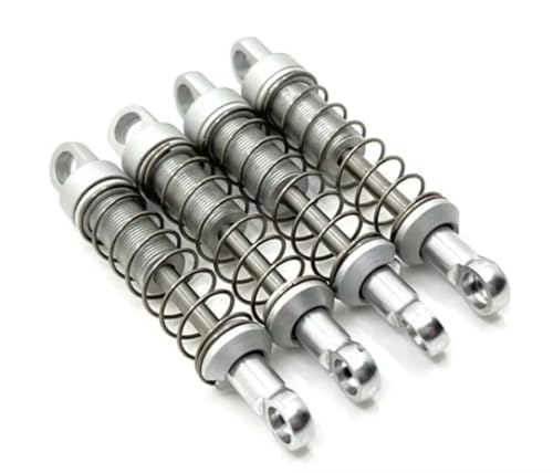 JYYTERD Kompatibel Mit MN Für MN78 RC-Auto-Upgrade-Teile Zubehör Vorne Und Hinten Metallaußenseite Für Federstoßdämpfer RC Stoßdämpfer(Silver) von hjuink