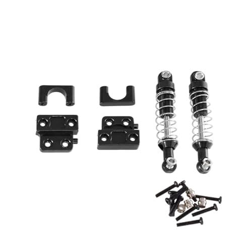 JYYTERD Kompatibel Mit MN Für MN82 LC79 1/12 RC Auto Upgrade Modifikation Ersatzteile Zubehör Metall Stoßdämpfer RC Stoßdämpfer(Black) von hjuink