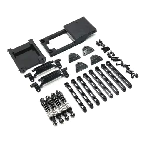 JYYTERD Kompatibel Mit Mangniu Für MN78 1/12 Rc Car Metall-Upgrade-Teile Stoßdämpfer-Set RC Stoßdämpfer(Black) von hjuink