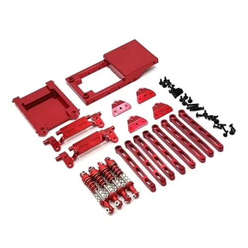 JYYTERD Kompatibel Mit Mangniu Für MN78 1/12 Rc Car Metall-Upgrade-Teile Stoßdämpfer-Set RC Stoßdämpfer(Red) von hjuink