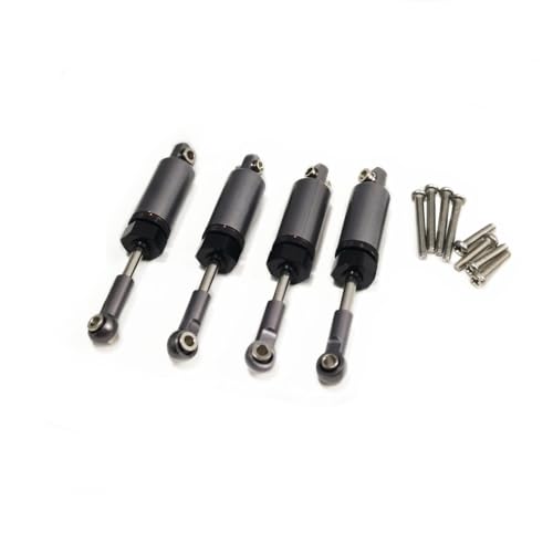 JYYTERD Kompatibel Mit Mn99s Für Mn98 Mn90 Für Wpl C14 C24 C34 RC-Autozubehörteile 4-teiliges Öl-Stoßdämpferset RC Stoßdämpfer(Gray) von hjuink