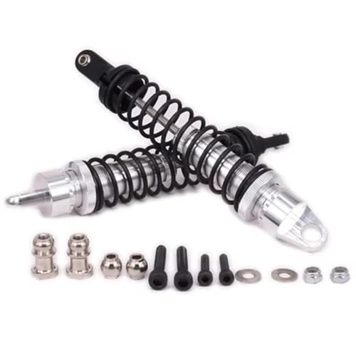 JYYTERD Kompatibel Mit Redcat 1/5 RC-Auto Für Buggy-Zubehörteile, 2 Stück, Aluminium, 188 Mm, Ölgefüllter Typ, Langer Stoßdämpfer Vorne RC Stoßdämpfer(Silver) von hjuink