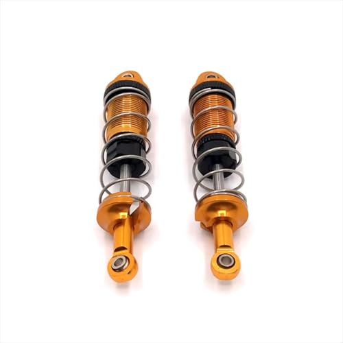JYYTERD Kompatibel Mit SCY 1/16 RC-Autoteilen Zubehör Metall, Vorne Und Hinten Hydraulisch Extern Für Federstoßdämpfer RC Stoßdämpfer(Yellow) von hjuink