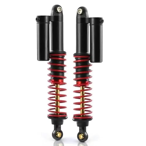 JYYTERD Kompatibel Mit TRX4 Für SCX10 90046 Für YIKONG 4102 4103 KM2 1/10 1/8 RC Auto Für Steinteile 2pcs 100mm Metallstoßdämpfer Piggyback RC Stoßdämpfer von hjuink