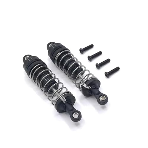 JYYTERD Kompatibel Mit WLtoys 1/12 124016 124017 1/14 144001 RC-Autozubehörteile Metallaußenseite Für Hydraulische Federstoßdämpfer RC Stoßdämpfer(Black) von hjuink