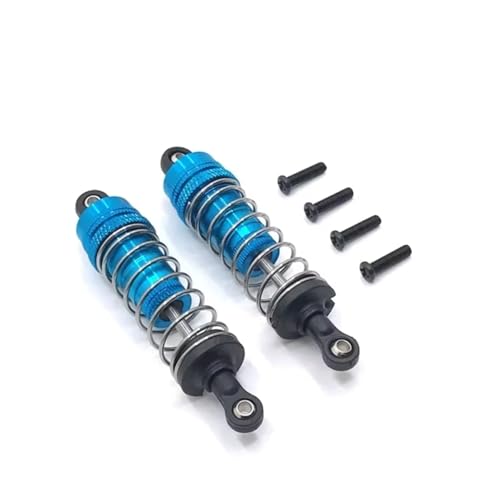 JYYTERD Kompatibel Mit WLtoys 1/12 124016 124017 1/14 144001 RC-Autozubehörteile Metallaußenseite Für Hydraulische Federstoßdämpfer RC Stoßdämpfer(Blue) von hjuink