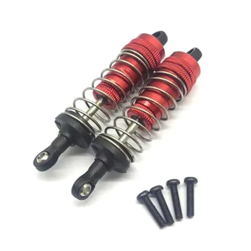 JYYTERD Kompatibel Mit WLtoys 144001 RC Auto Upgrade Modifikation Ersatzteile Zubehör Stoßdämpfer 144001-1316 RC Stoßdämpfer(Red) von hjuink