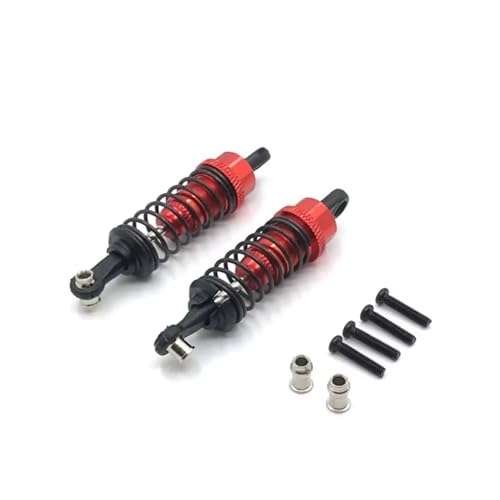 JYYTERD Kompatibel Mit WLtoys A949 A959 A969 A979 K929 1/18 RC-Auto-Upgrade-Zubehörteile, Externer Feder-Hydraulikstoßdämpfer RC Stoßdämpfer(Red) von hjuink