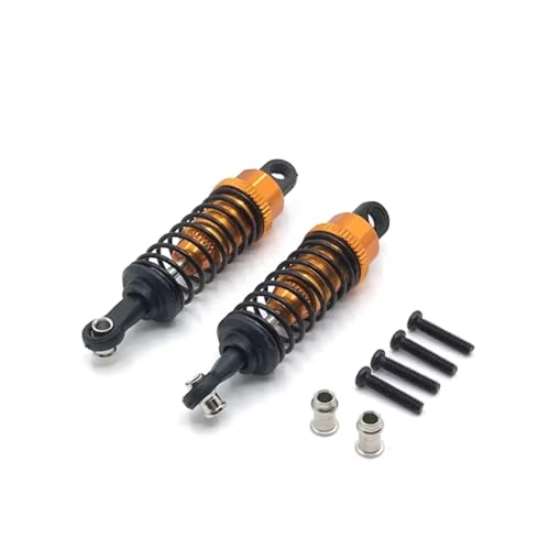 JYYTERD Kompatibel Mit WLtoys A949 A959 A969 A979 K929 1/18 RC-Auto-Upgrade-Zubehörteile, Externer Feder-Hydraulikstoßdämpfer RC Stoßdämpfer(Yellow) von hjuink