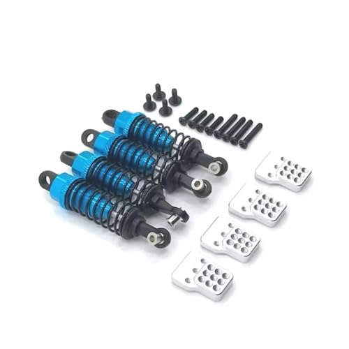 JYYTERD Kompatibel Mit WPL Für MN Für Henglong C14 C24 Für 4x4 1/16 1/12 Pick-up Truck Crawler Upgrad Ölgefüllter Stoßdämpfer RC Stoßdämpfer(Blue) von hjuink