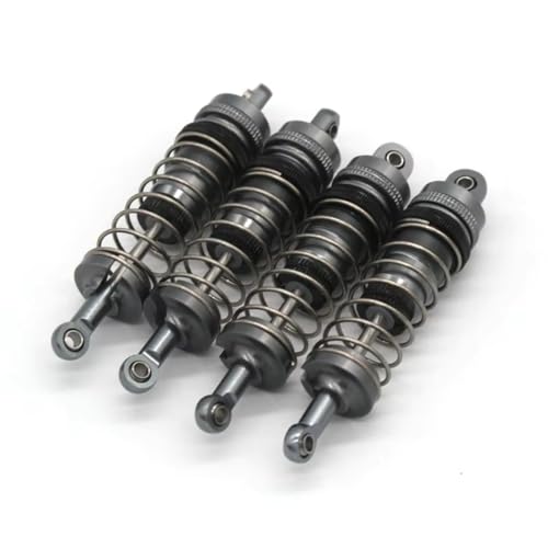 JYYTERD Kompatibel Mit Wltoys 124008 124010 144001 144002 144010 124017 124019 RC-Autoteile Zubehör Metallstoßdämpfer RC Stoßdämpfer(Gray) von hjuink