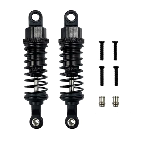 JYYTERD Kompatibel Mit Wltoys A959 A969 Für WPL C14 C24 Für MN D90 D91 99S RC-Autozubehörteile 2 Stück Stoßdämpfer-Upgrade-Teile RC Stoßdämpfer(Black) von hjuink