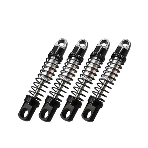 JYYTERD Kompatibel mit Suzuki für Jimny 1/16 RC-Auto-Upgrade-Modifikation Ersatzzubehör Teile 4-teiliger Stoßdämpfer RC Stoßdämpfer(Black) von hjuink