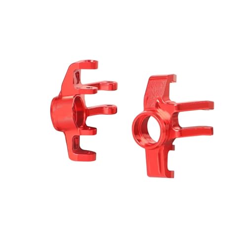 Kompatibel Mit ARRMA Für Mojave Für Grom 1/18 Fernbedienung Crawler Auto Upgrades Teile Zubehör Aluminium Front Hubs Set Zubehör Teile RC Autos(Red) von hjuink