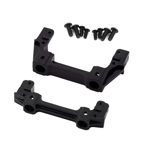 Kompatibel Mit Axial 90047 Für Wrangler Für SCX10 II 90046 1/10 RC Crawler Upgrades Metall Front Rail Bumper Halterungen RC-Stoßstange(Black) von hjuink
