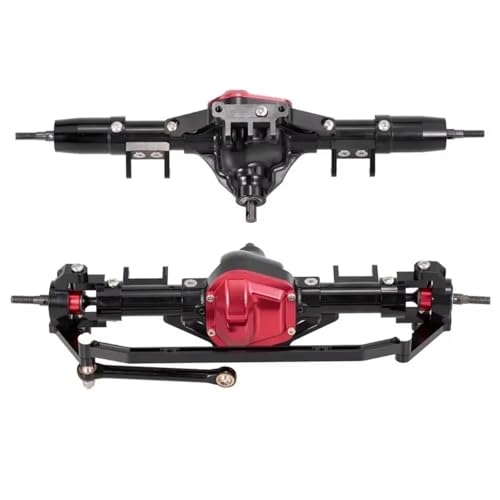 Kompatibel Mit Axial Für SCX10 1/10 RC Crawler Auto-Upgrade-Teile Ersatzzubehör CNC-Aluminiumlegierung Vorder- Und Hinterachse RC Vorder Hinterachse(1set) von hjuink