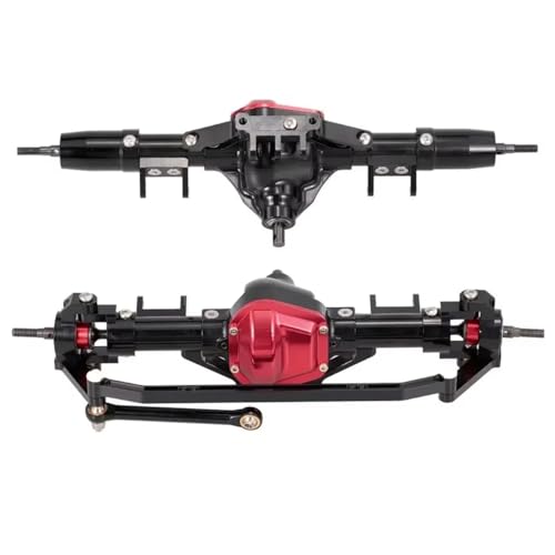 Kompatibel Mit Axial Für SCX10 1/10 RC Crawler Auto-Upgrade-Teile Ersatzzubehör CNC-Aluminiumlegierung Vorder- Und Hinterachse RC Vorder Hinterachse(1set) von hjuink
