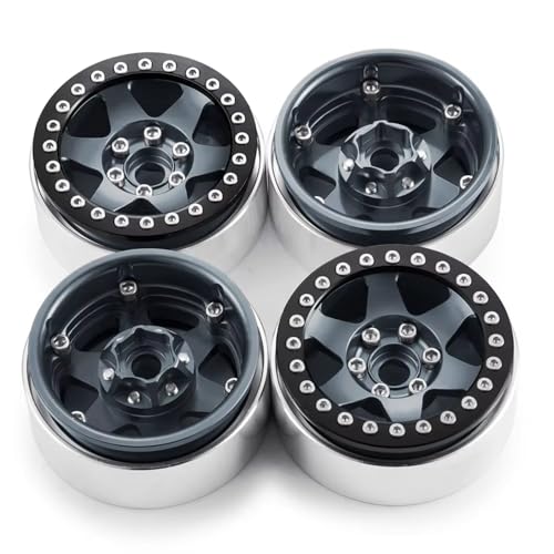 Kompatibel Mit Axial Für SCX10 90028 90046 Für Wraith 90048 Für TRX4 Für TRX6 D90 Für Redcat 1/10 RC-Autoteile, 2,2-Zoll-Felge, 25 Mm RC-Zubehör(4pcs) von hjuink