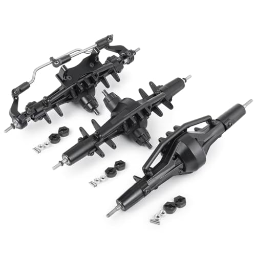 Kompatibel Mit Axial Für SCX10 AX90021 1/10 RC Crawler Upgrade-Teile, Metall-Vorderachse, Mittelachse Und Hinterachse RC Vorder Hinterachse(Rear) von hjuink