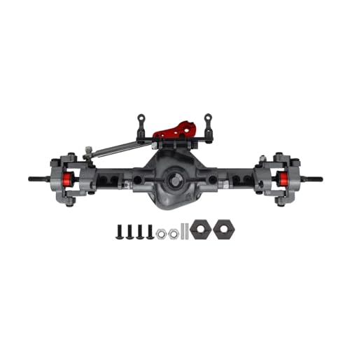 Kompatibel Mit Axial Für SCX10 D90 1/10 RC Für Rock Crawler Auto-Upgrade-Modifikationsteile, Metall-CNC-Servobasis Für Die Vorder- Und Hinterachse RC Vorder Hinterachse(Front) von hjuink